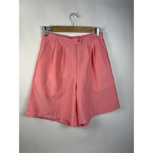 AW Golf‎ Allyson Whitmore Shorts Women's Sz 8 Pink Pleated Pockets